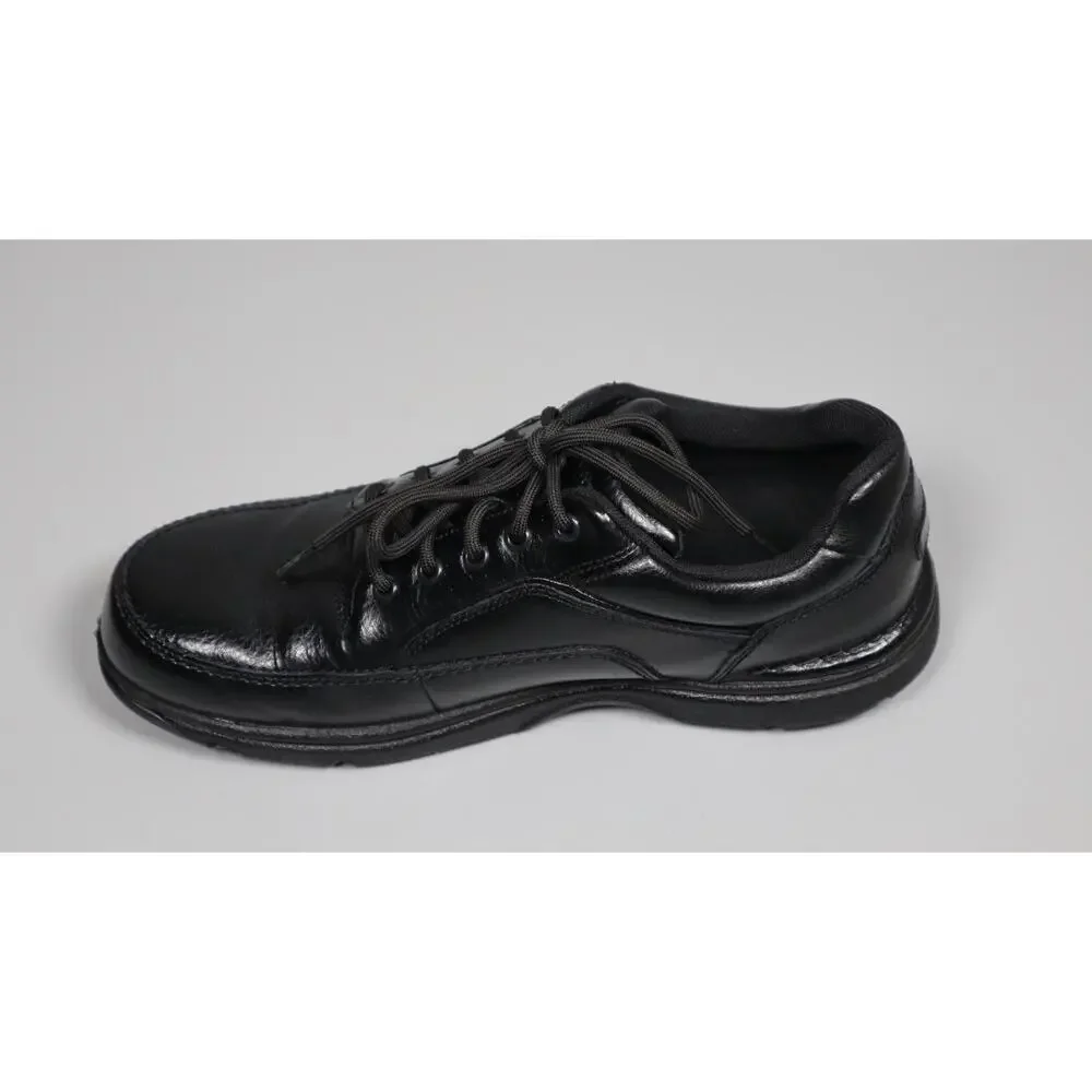 Rockport Men's Eureka Walking Leather Lightweight Shoes Black Size 10 Wide